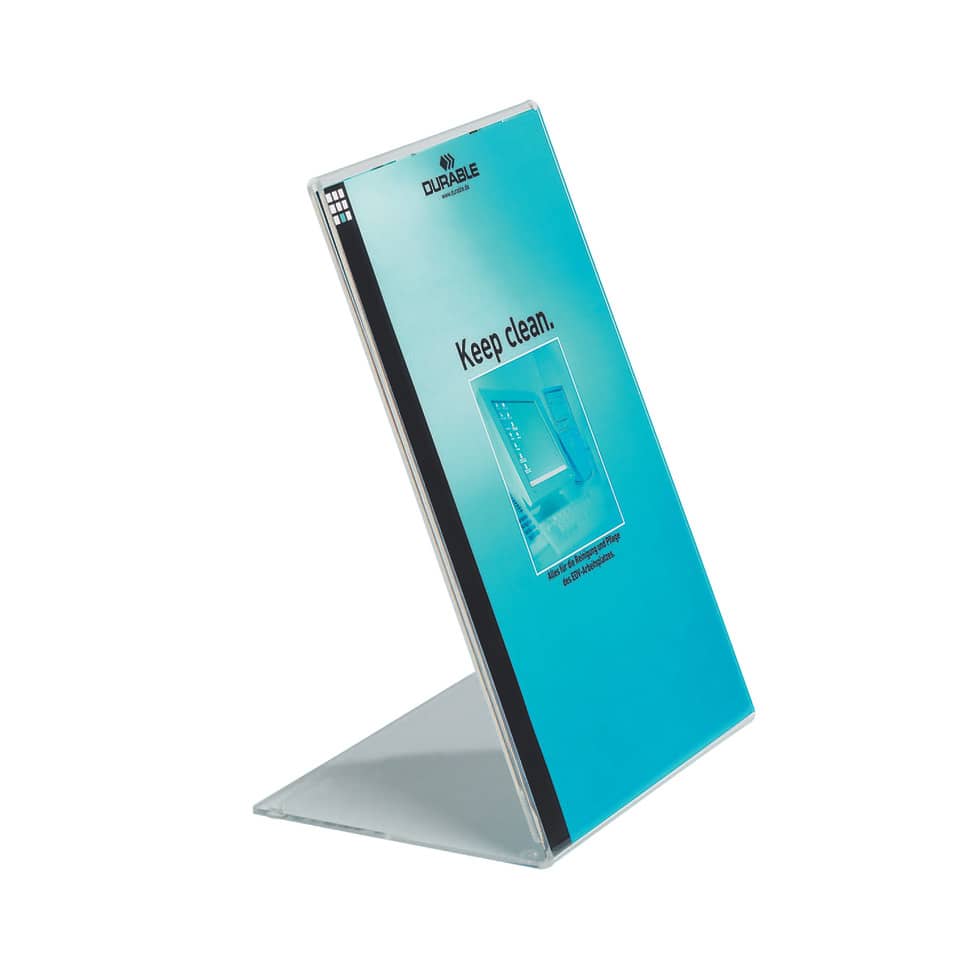Espositore da tavolo DURABLE portastampati acrilico A5 trasparente - 859719