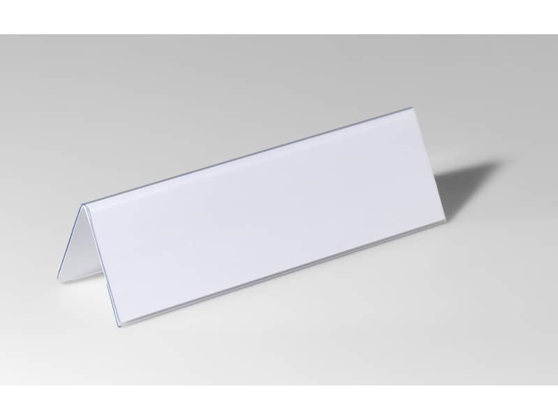 Portanomi DURABLE da tavolo polietilene trasparente inserto 61/122 x 210 mm conf. 25 - 805219