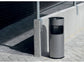 Posacenere DURABLE autoestinguente a colonna con sabbia e cestino acciaio nero base tonda - 333201