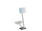 Espositore da terra DURABLE CRYSTAL SIGN STAND A3 argento metallizzato - 481923