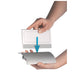 Portanomi da tavolo DURABLE DELUXE argento/trasparente inserto 61x210mm conf. 2 - 820219