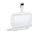 Portabadge Durable DUO 54x85mm con clip girevole trasparente Conf. 25 pezzi - 801319