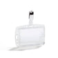 Portabadge Durable DUO 54x85mm con clip girevole trasparente Conf. 25 pezzi - 801319