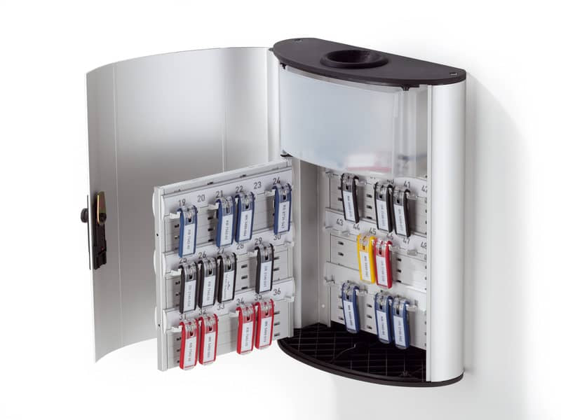 Cassetta portachiavi DURABLE KEY BOX PLUS 54 posti alluminio argento met. serratura a combinazione - 196823