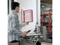 Leggio da parete DURABLE VARIO® WALL 5 pannelli A4 metallo/polipropilene rosso 555103