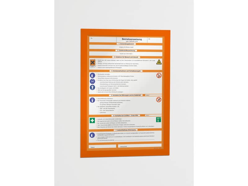 Cornici con pannello magnetico DURABLE DURAFRAME® A4 arancio 236x323mm conf. 2 - 487209