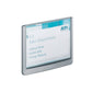 Targhe DURABLE CLICK SIGN ABS trasparente/grafite 149x105,5 mm 486137