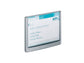 Targhe DURABLE CLICK SIGN ABS trasparente/grafite 149x105,5 mm 486137
