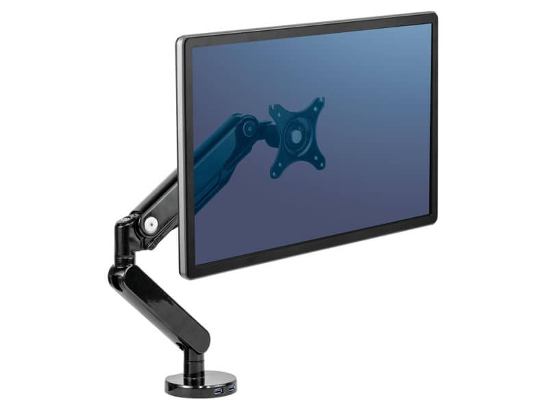 Braccio Monitor Singolo per regolare monitor LCD/TFT Fellowes Platinum Series nero max 24 pollici - 8043301