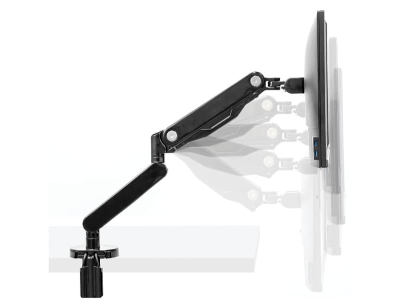 Braccio Monitor Singolo per regolare monitor LCD/TFT Fellowes Platinum Series nero max 24 pollici - 8043301