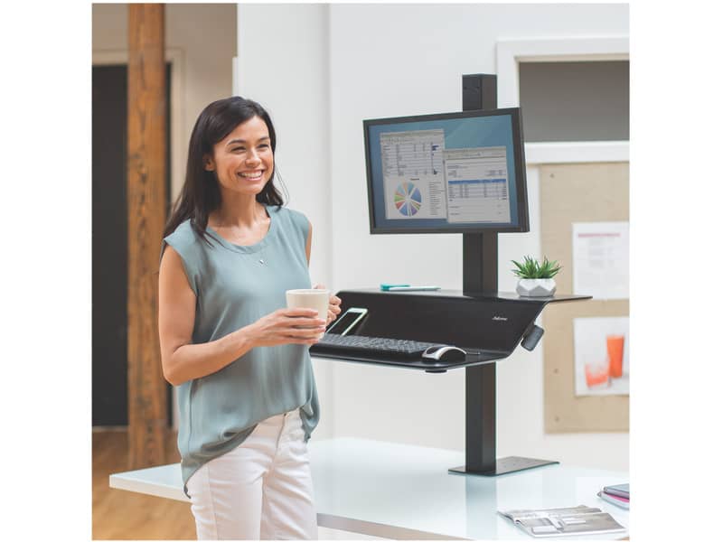 Postazione di lavoro Fellowes Lotus™ VE Sit-Stand – Singola nero 8080101