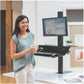 Postazione di lavoro Fellowes Lotus™ VE Sit-Stand – Singola nero 8080101