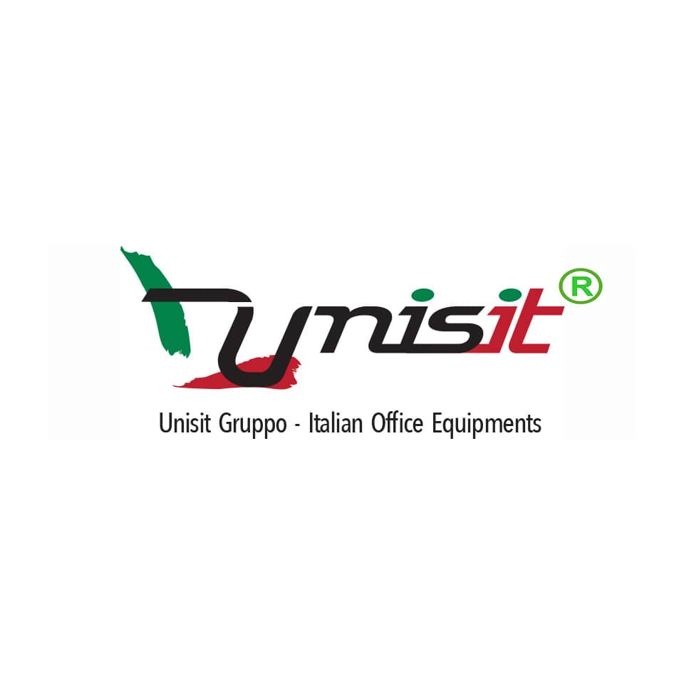 Sedia visitatore 4 gambe Unisit Kind KI4GTBR schienale in rete - rivestimento ignifugo bordeaux + braccioli KI4GTBR/ID