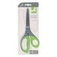 Forbici universali Q-Connect Elite Softgrip lame asimmetriche grigio/verde 21 cm - E-30381 IA