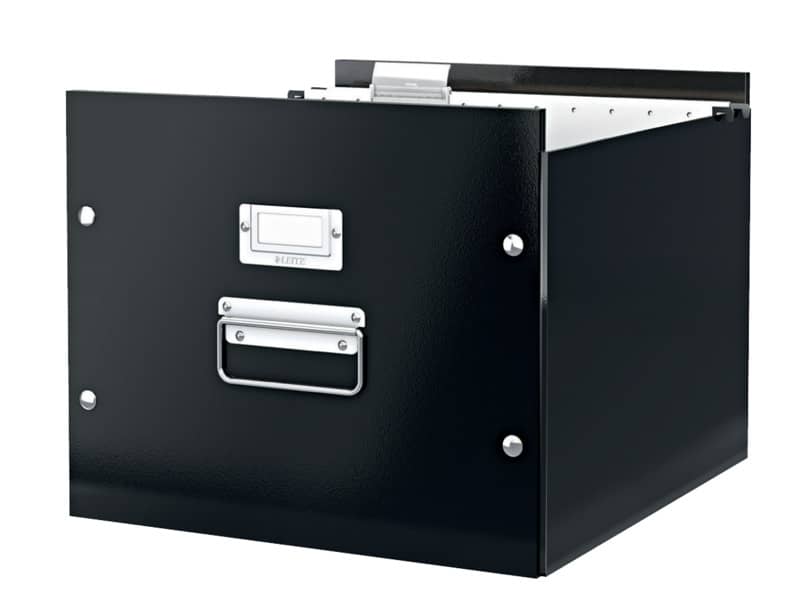 Contenitore per cartelle sospese Leitz CLICK & STORE A4 nero 35,7x28,5x36,7 cm 60460095