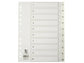 Divisore numerico Q-Connect bianco 22,5x29,7 cm ppl 1-10 KF00177