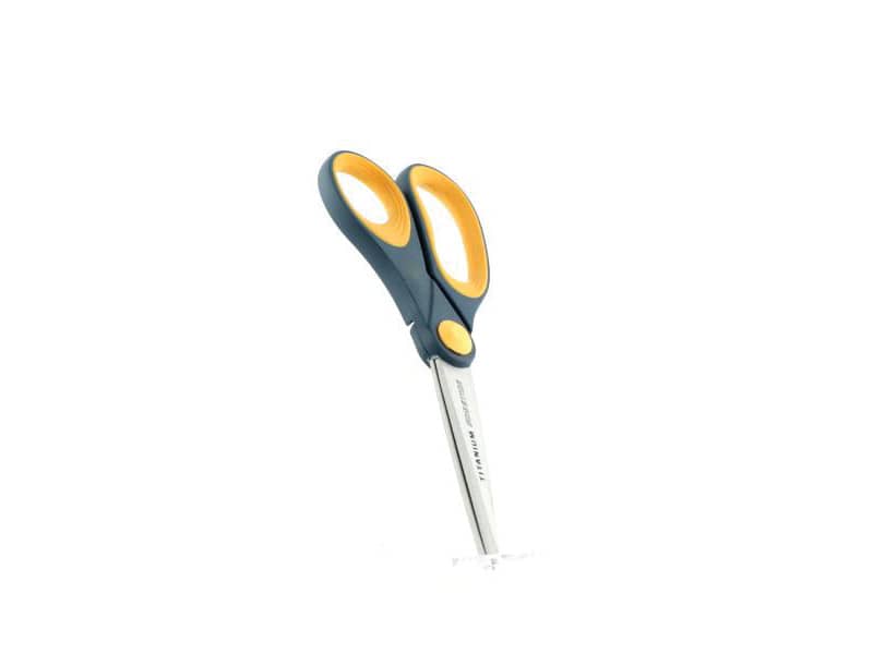 Forbici Westcott Softgrip Titanium Non Stick asimmetriche grigio/giallo lama 21 cm - E-33681 00