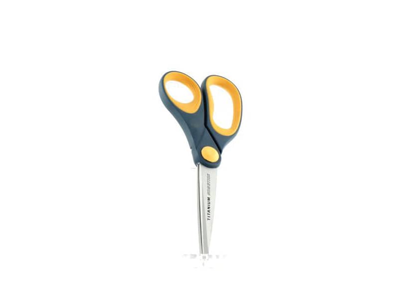 Forbici Westcott Softgrip Titanium Non Stick asimmetriche grigio/giallo lama 21 cm - E-33681 00