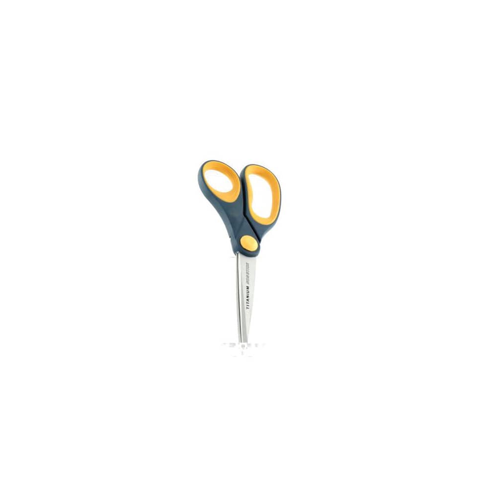 Forbici Westcott Softgrip Titanium Non Stick asimmetriche grigio/giallo lama 21 cm - E-33681 00