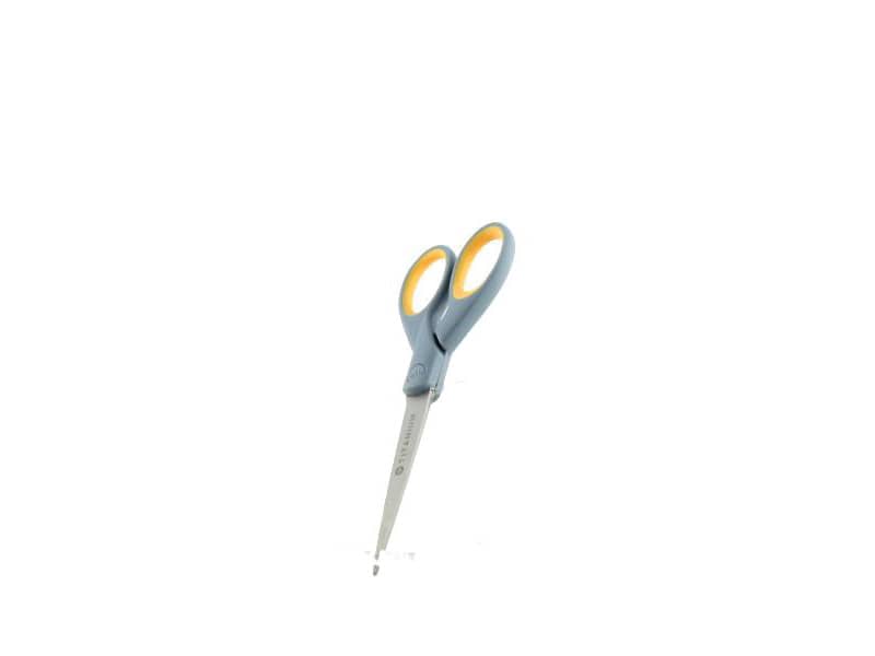 Forbici Westcott Softgrip Titanium Super simmetrica giallo/grigio lama 18 cm E-30470 00