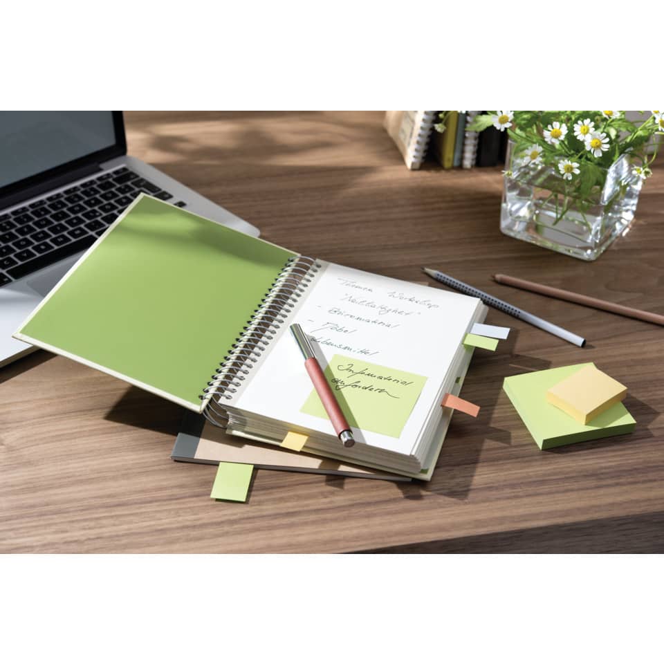 Foglietti Post-it® Notes Giallo in carta riciclata conf. torre da 24 blocchetti da 100 ff - 653-1T