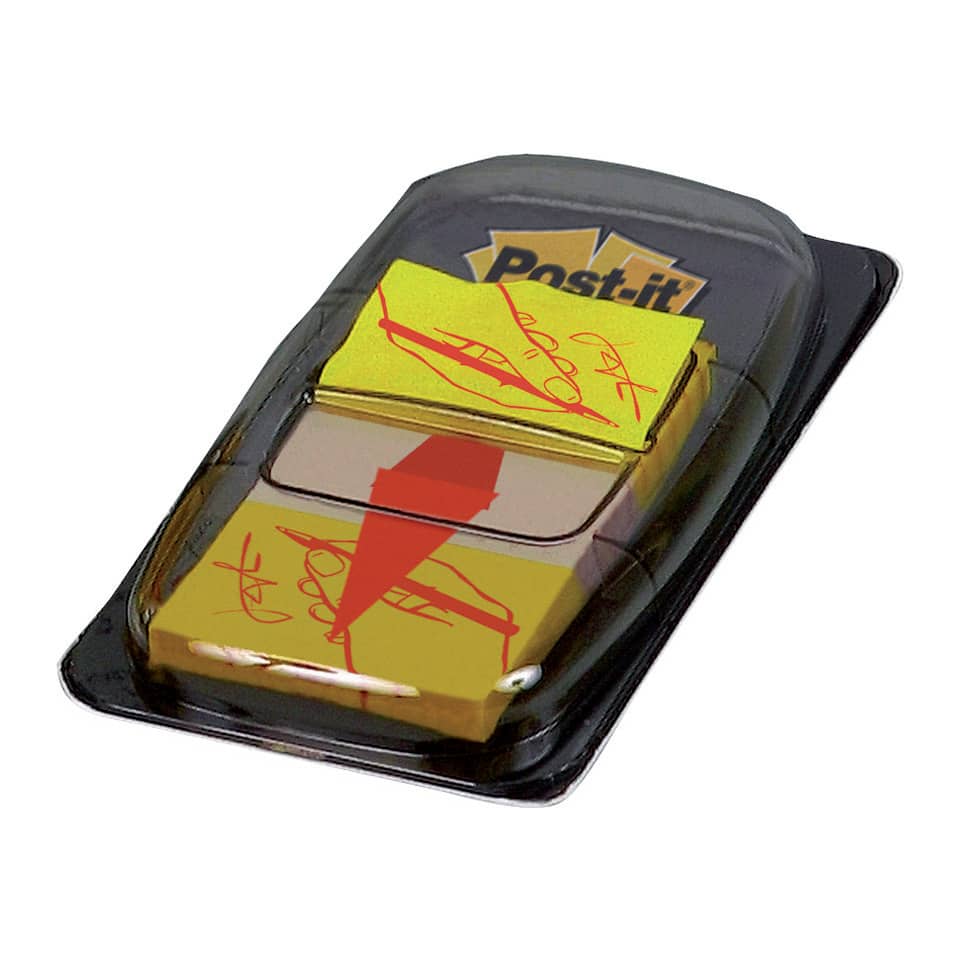 Segnapagina removibili Post-it® Index Medium "Firma qui" 50 fogli giallo 680-31