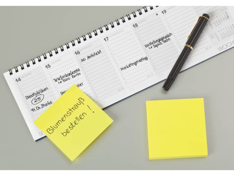 Foglietti riposizionabili classici Post-it® Notes 76x127 mm Giallo Canary™ blocchetto da 100 ff - 655