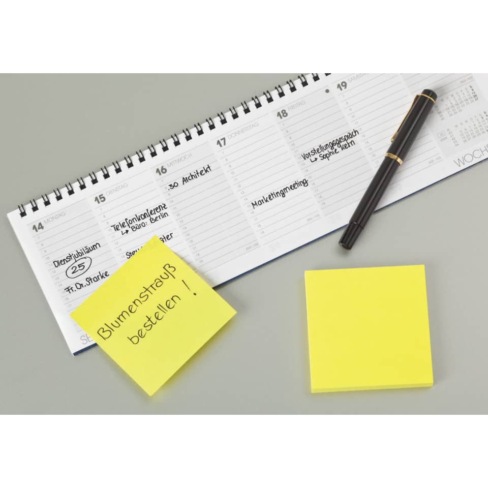 Foglietti riposizionabili classici Post-it® Notes 76x127 mm Giallo Canary™ blocchetto da 100 ff - 655