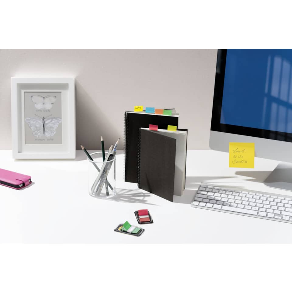 Segnapagina removibili Post-it® Index Medium con dispenser blu brillante 50 segnapagina - 680-23