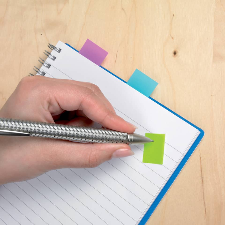 Segnapagina removibili Post-it® Index Medium con dispenser blu brillante 50 segnapagina - 680-23