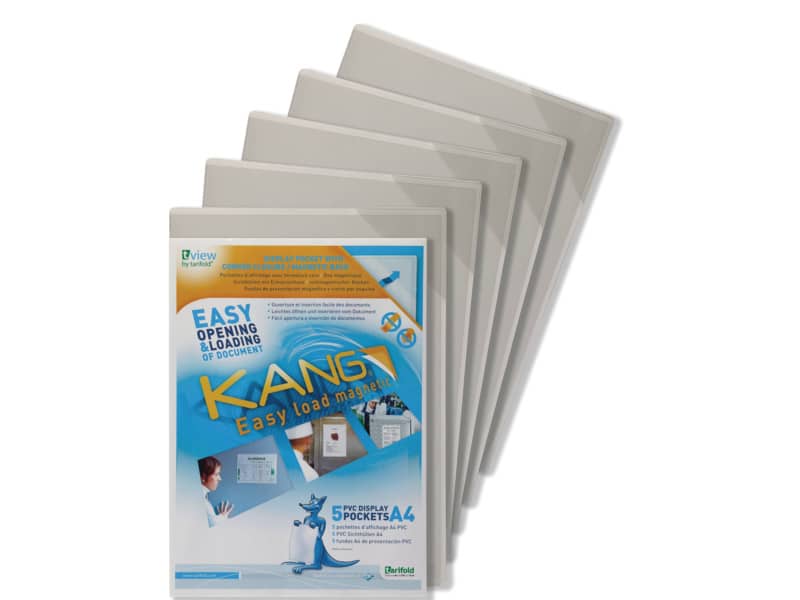 Buste portavvisi Tarifold® Stickyfold trasparente conf. 5 buste - 194690