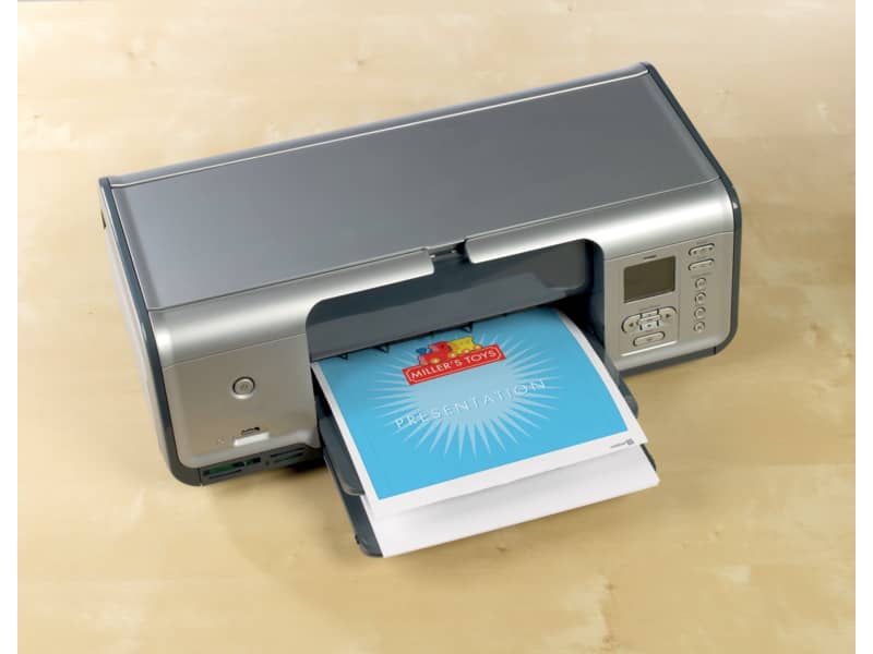 Etichette per CD AVERY finitura coprente Ø 117 mm - 2 et/foglio - per Laser - bianche - conf. 100 fogli - L7676-100