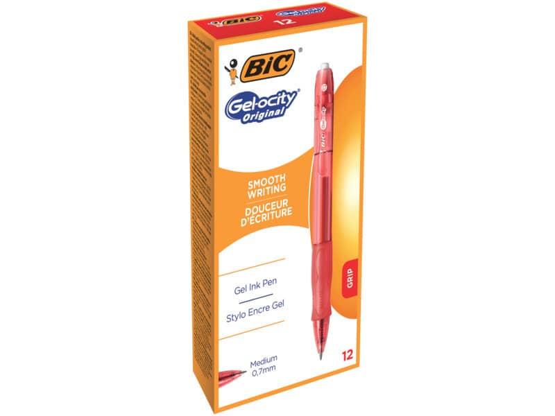 Penna gel a scatto BIC Gel-ocity 0,7 mm rosso 829159