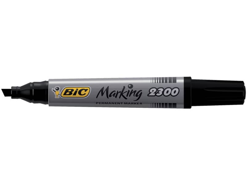 Marcatore permanente BIC Marking 2300 punta scalpello 3,7-5,5 mm nero 8209263