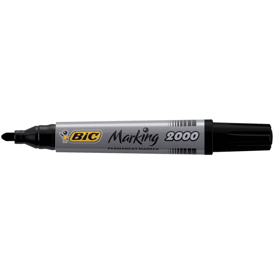 Marcatore permanente BIC Marking 2000 punta conica 4,95 mm nero 8209153