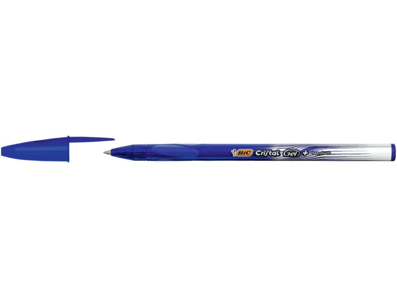 Penna gel BIC Cristal Gel+ M 0,7 mm blu  919234