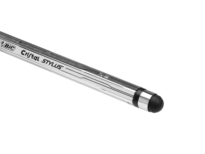 Penna a sfera BIC Cristal Stylus M 1 mm nero 902124