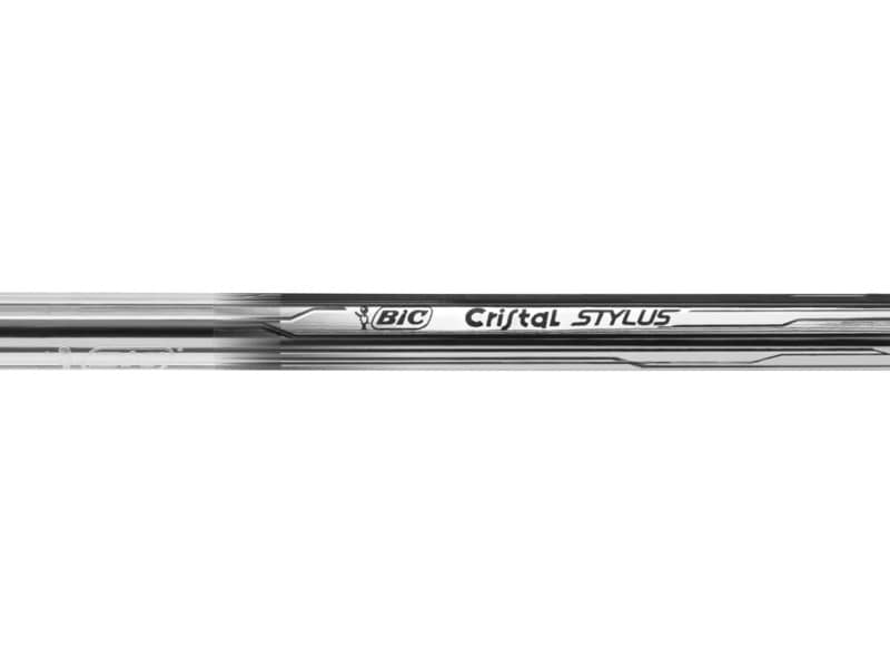 Penna a sfera BIC Cristal Stylus M 1 mm nero 902124