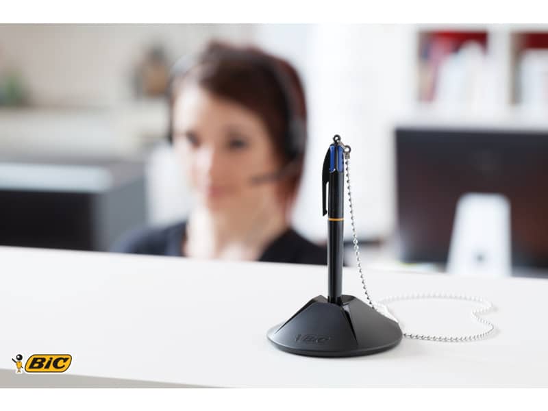 Penna a sfera a scatto BIC 4 Colours Pen Desk M 1 mm blu 918515