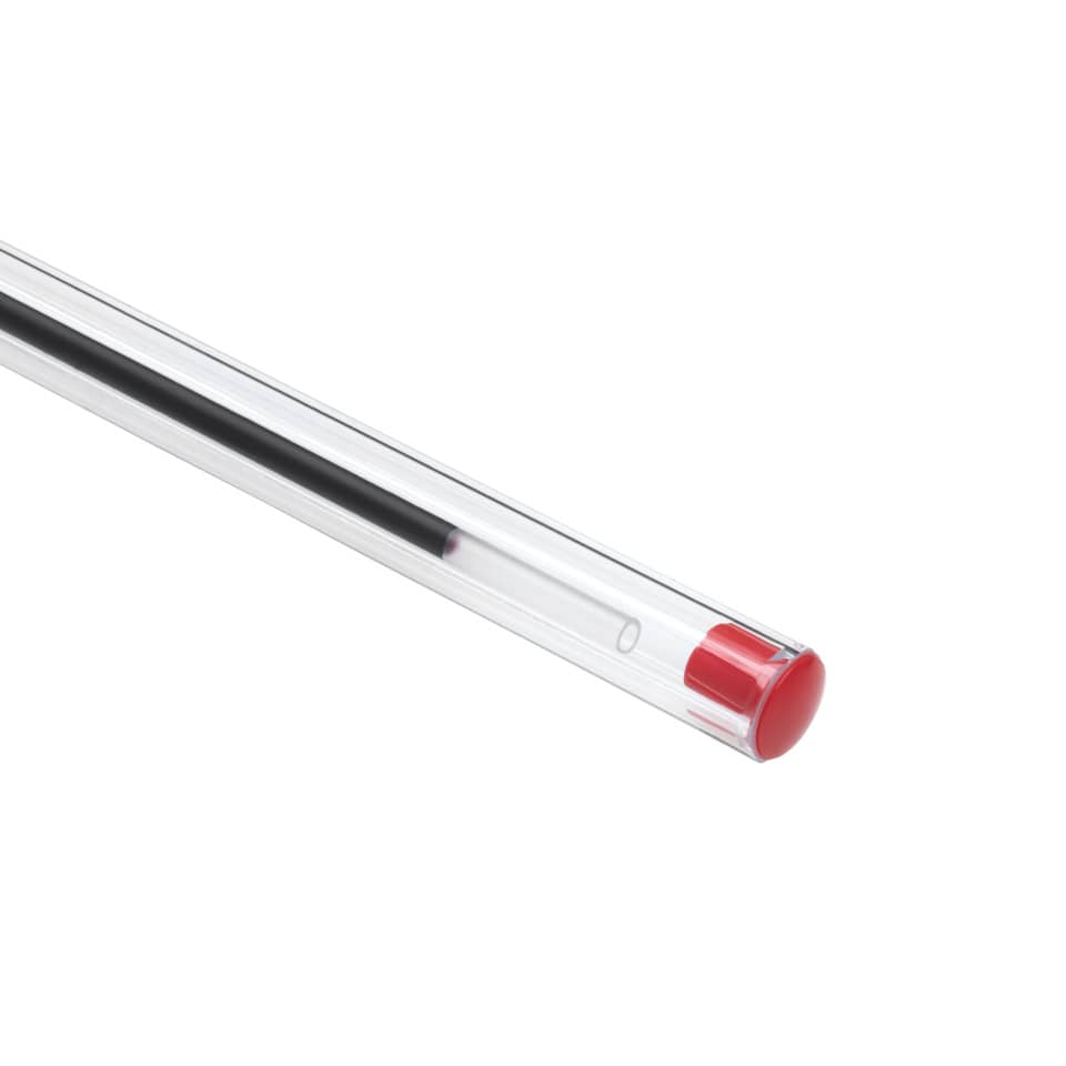 Penna a sfera BIC Cristal M 1 mm rosso  Conf. 50 pezzi - 8373619