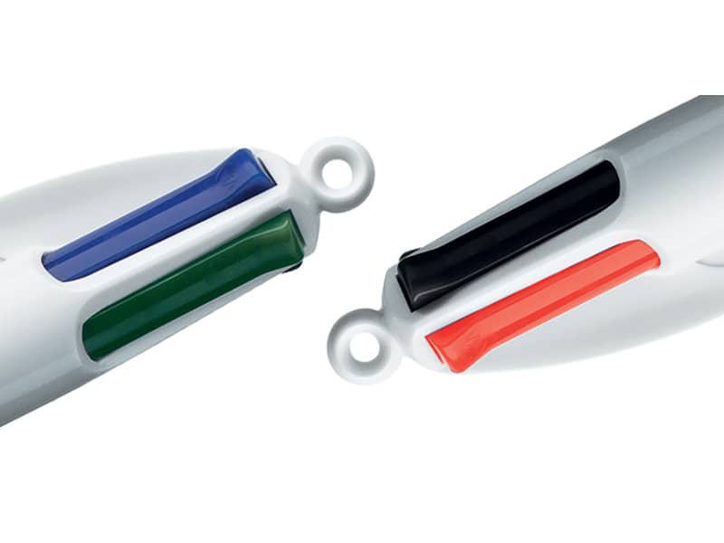 Penn a sfera a scatto BIC 4 Colours Grip M 1 mm - 4 colori di scrittura assortiti - 8871361