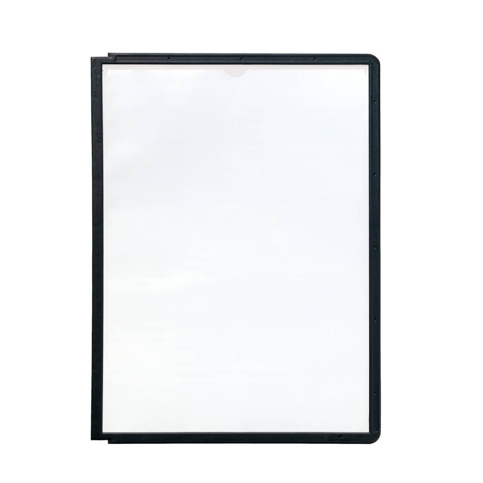 Pannelli espositivi DURABLE SHERPA® A4 polipropilene nero conf. da 5 - 560601