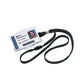 Cordoncino per portabadge DURABLE tessuto nero 10mm x 44cm  conf. 10 - 811901