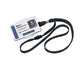 Cordoncino per portabadge DURABLE tessuto nero 10mm x 44cm  conf. 10 - 811901