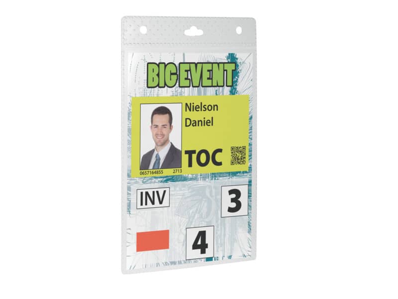 Portanomi DURABLE per eventi trasparente inserti f.to A6 105x148 mm conf. 20 - 852619
