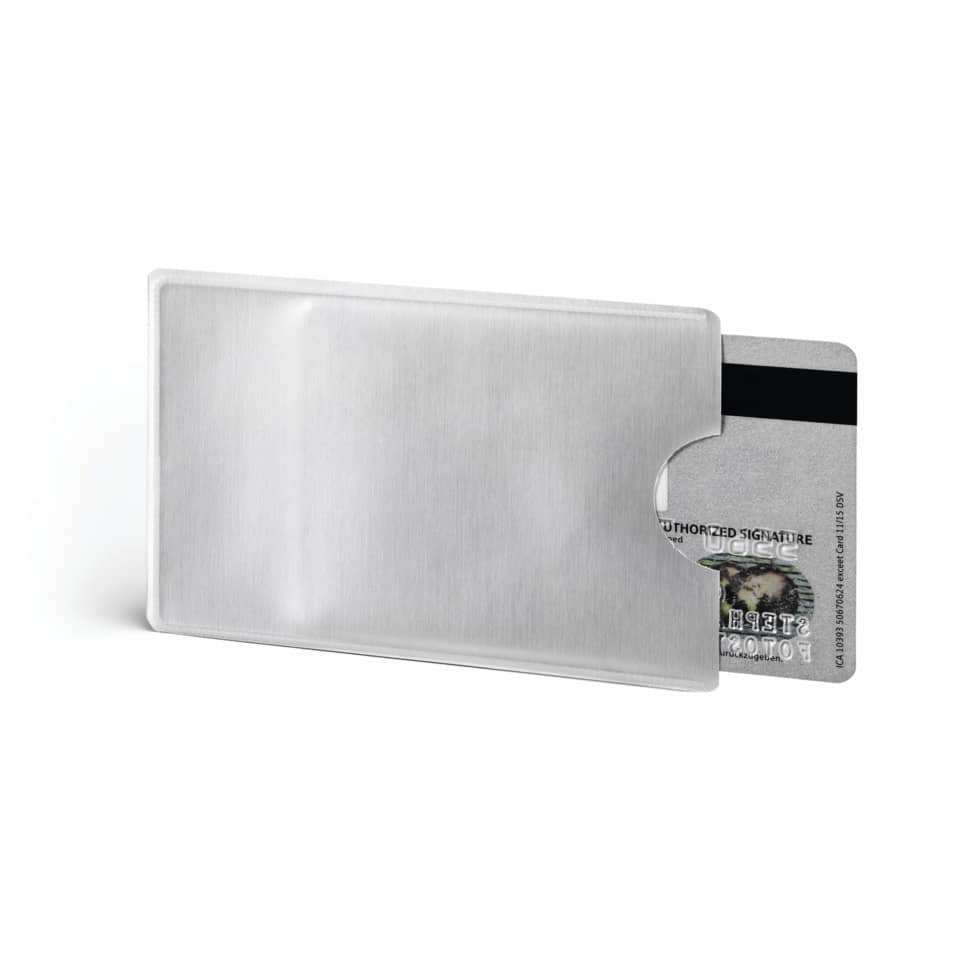 Tasca porta carte di credito DURABLE RFID SECURE CONFEZIONE RETAIL trasparente 54x86mm  conf. 3 - 890319
