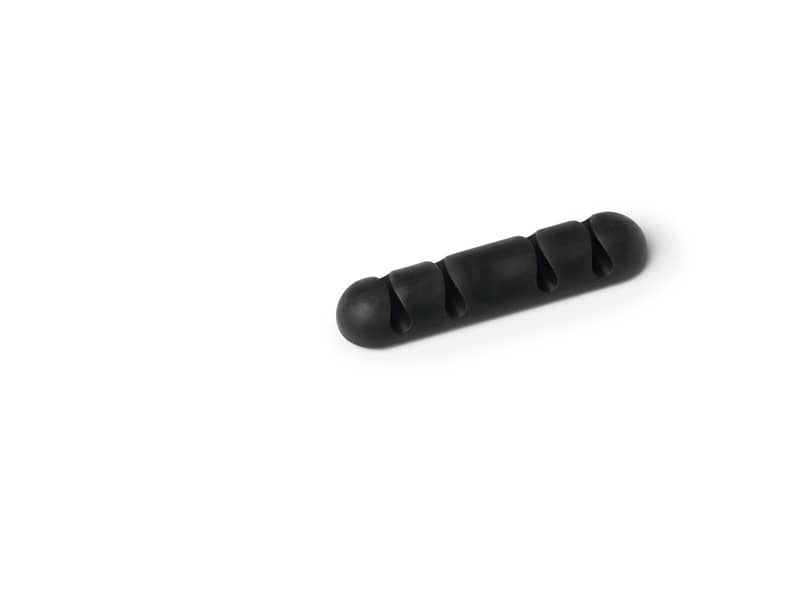 Clip fermacavi adesiva DURABLE CAVOLINE CLIP 4 grafite per 4 cavi conf. da 2 - 504037