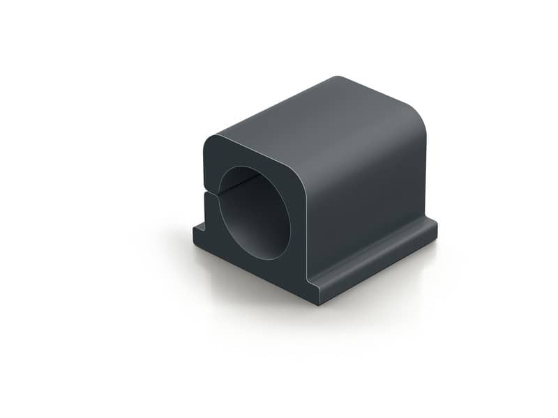 Clip fermacavi adesiva DURABLE CAVOLINE CLIP PRO 2 grafite per 2 cavi conf. da 4 - 504337