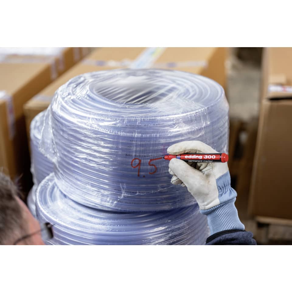 Marcatore permanente edding 300 punta conica 1,5-3 mm blu 4-300003