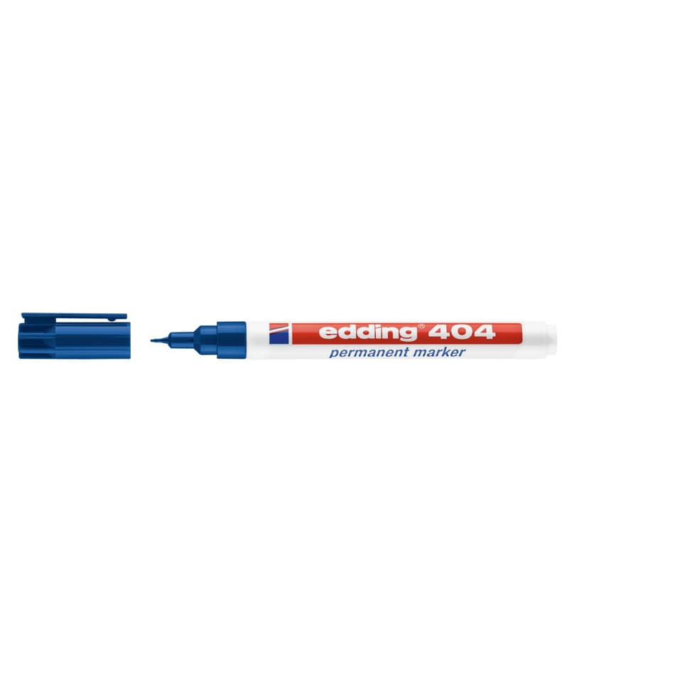 Marcatore permanente edding 404 punta conica 0,75 mm blu 4-404003